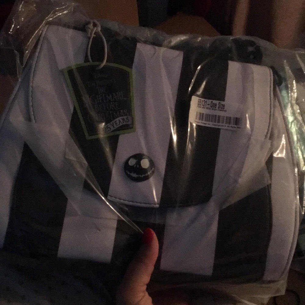 Loungefly Nightmare Before Christmas Stripe Bag